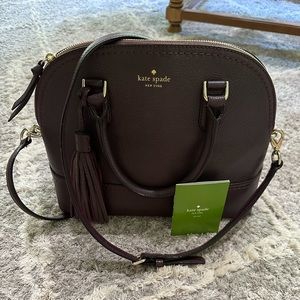 Kate Spade - Large Dome Satchel - Maroon/Wine